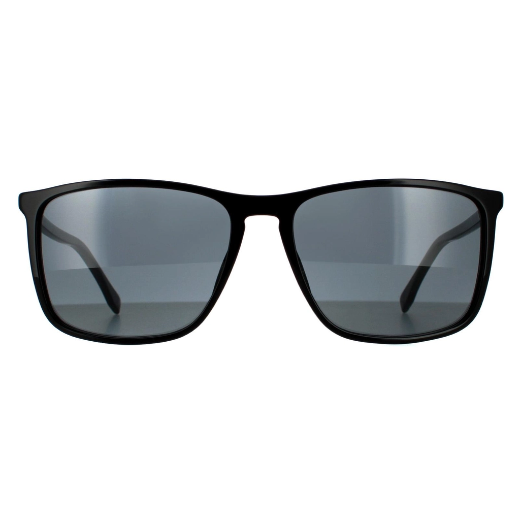 Hugo Boss Square Mens Black Gold Grey Sunglasses - One Size